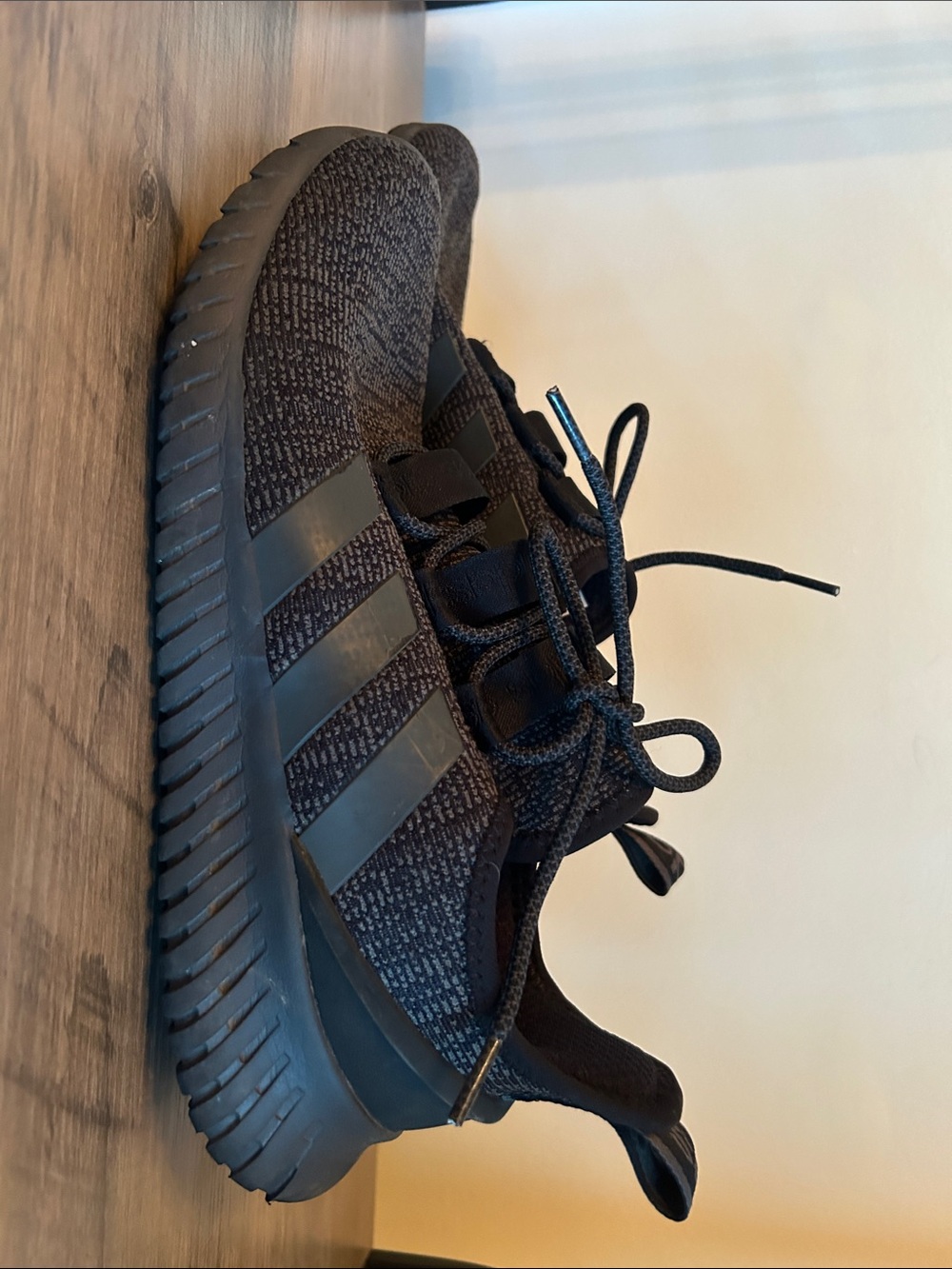 adidas Men's Black Knit Running Sneakers
